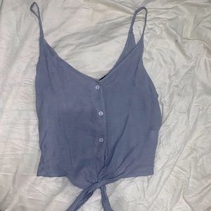 cropped, light blue summer shirt